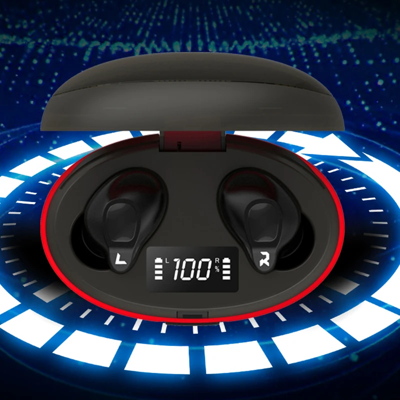 DaoLxi Wireless Instant Pairing Earbuds IPX4 Waterproof Gaming Mini Headset Bluetooth Headphone Charging Case TWS Earphones