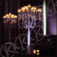 hot recommend acrylic candlelabra holder centerpieces for wedding