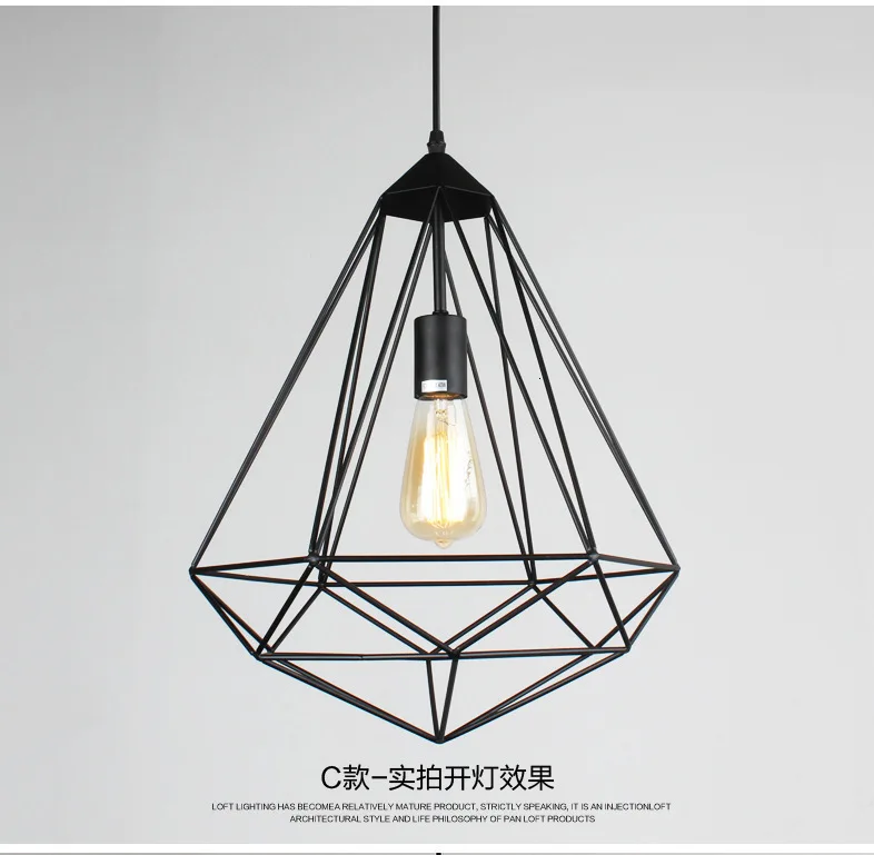 Подвесные светильники в скандинавском стиле комнатный Хрустальный подвесной