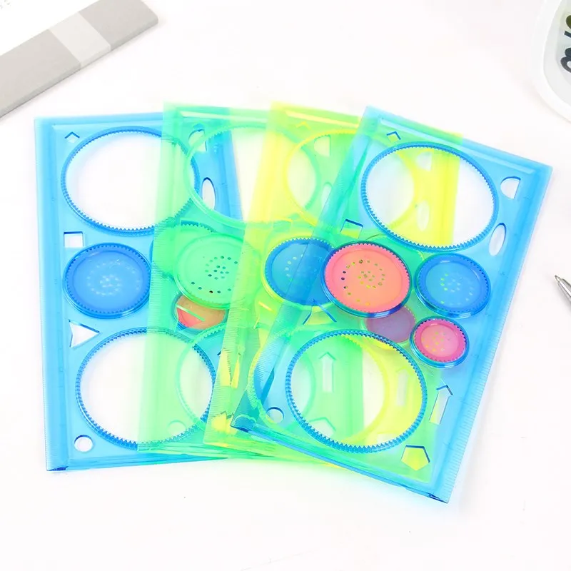 Набор линейок для рисования spirographic 1 шт. креативные спиральные Развивающие