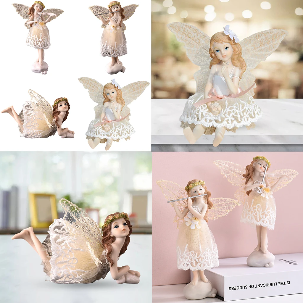 

Эксклюзивные пасторальные фигурки цветов Феи полимерные украшения для кукол, Свадьба/День рождения, семейный вечерние р, подарок для девоч...