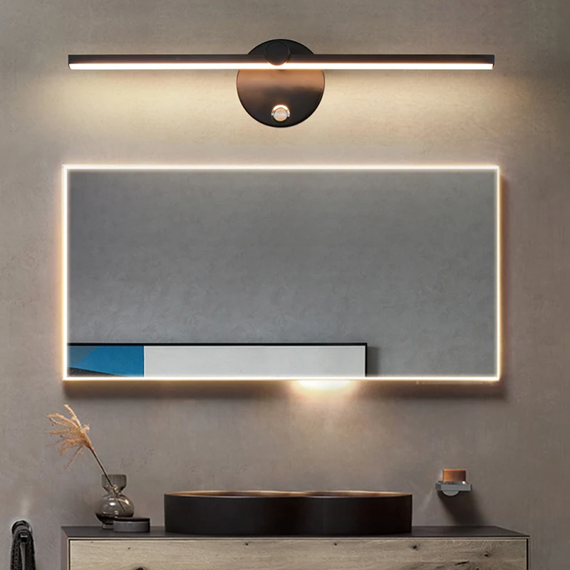 

Nordic LED Indoor Wall Lamps 8W White/Black Wall Lights For Home Bedroom Bedside Mirror Front Adjustable Wall Sconce AC110V/220V