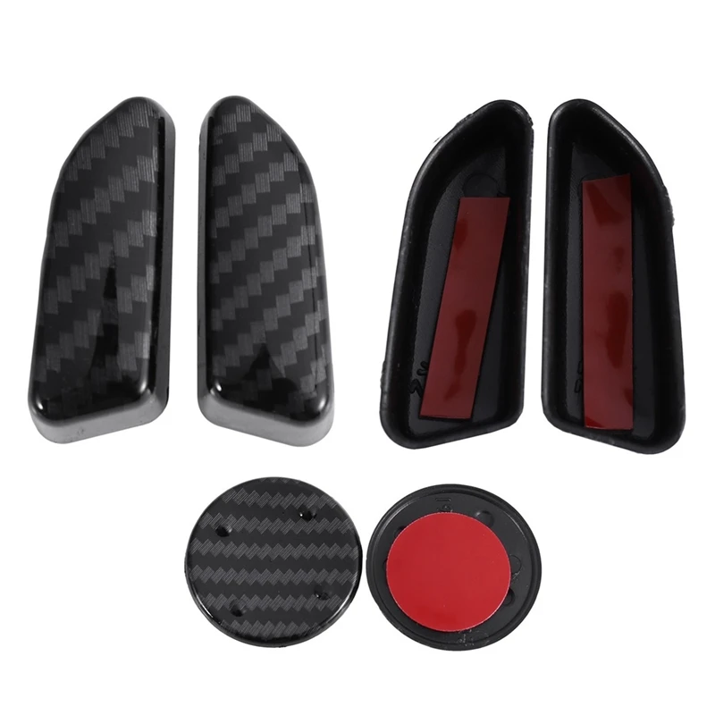 

for Tesla Model X 2017-2020 ABS Carbon Fiber Color Interior Seat Adjust Switch Button Trim Cover Sticker Car Accessories