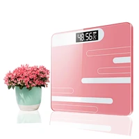 lcd display electronic scale kitchen bathroom electronic scale fashion bluetooth smart tempered glass electronic scale