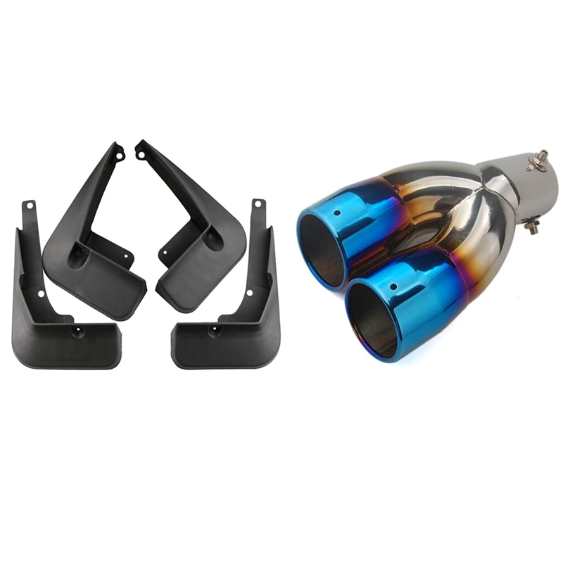 

Автомобильные Брызговики для Toyota C-Hr ЦР 2016-2018 с автомобильной задней выхлопной трубой глушитель Торцевая трубка для Toyota C-HR ЦР 17-18