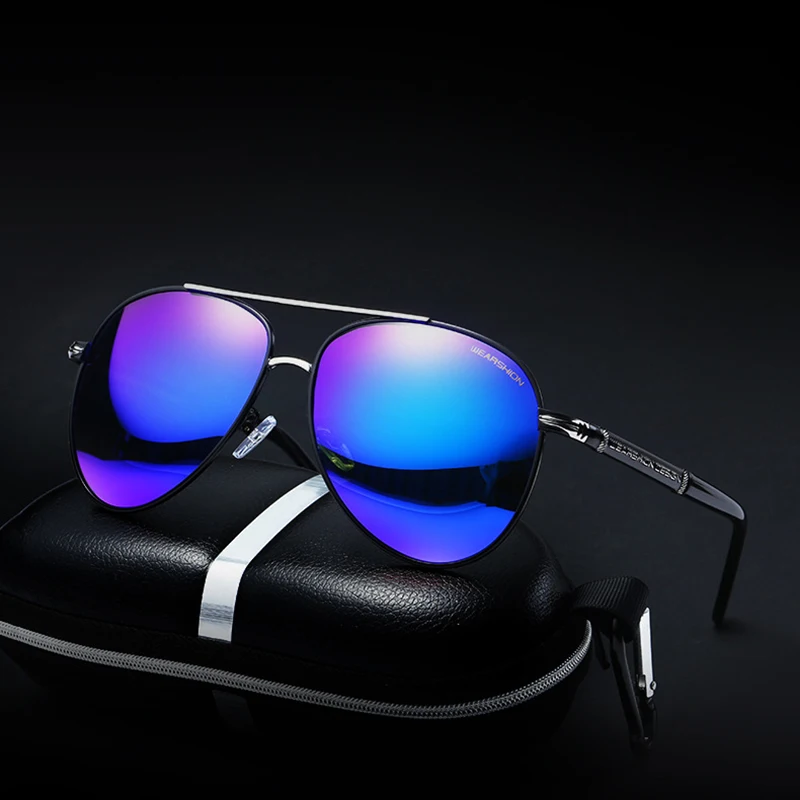 Поляризационные солнцезащитные очки мужские для пилота вождения авиационные
