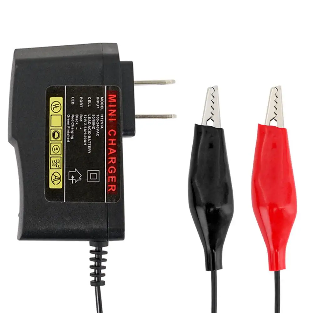 Новинка 2020 зарядное устройство для аккумуляторов 12 В мА компактный смарт адаптер
