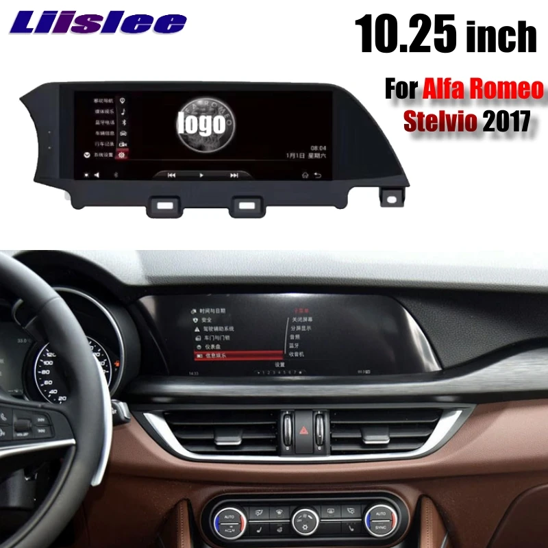 Автомобильный мультимедийный плеер для Alfa Romeo Stelvio 2017 ~ 2021 LiisLee CarPlay 10 25 Android GPS