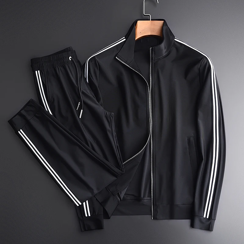 Детский спортивный костюм человек (куртка + брюки) класса люкс со стоячим