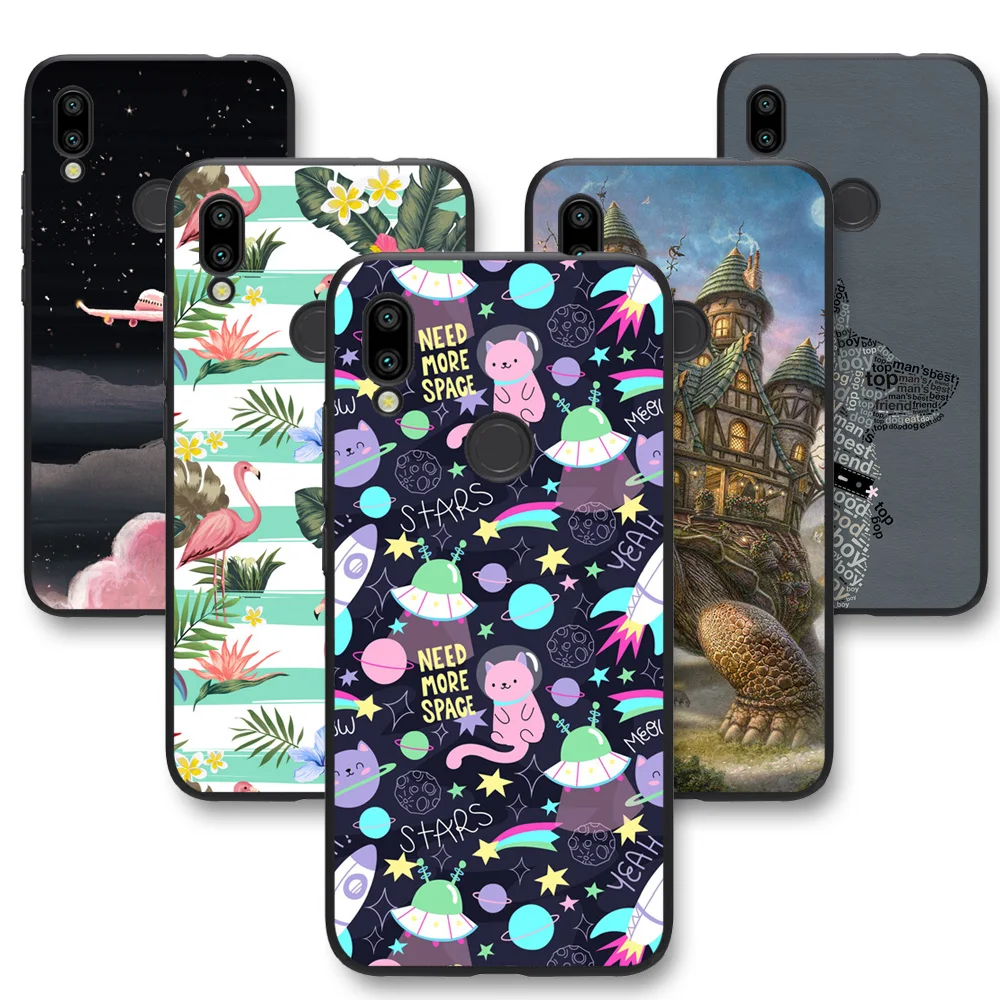 Картина Мягкий силиконовый чехол для телефона накладка Redmi Note 9 Pro 9S 8T 8 Ультра