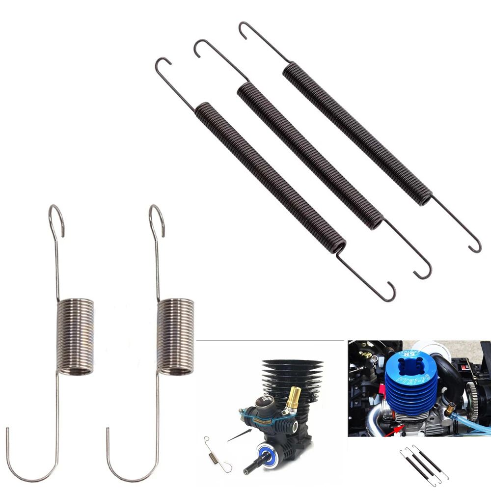 Металлическая пружина возврата выхлопной трубы пружина для 1/8 RC Nitro двигатель автомобиля HSP Wltoys TAMIYA LC Racing