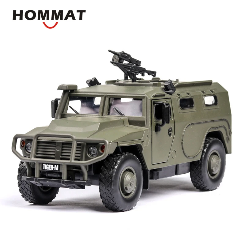 HOMMAT 1:32 Tiger M военный бронированный зеленый автомобиль модель автомобиля из