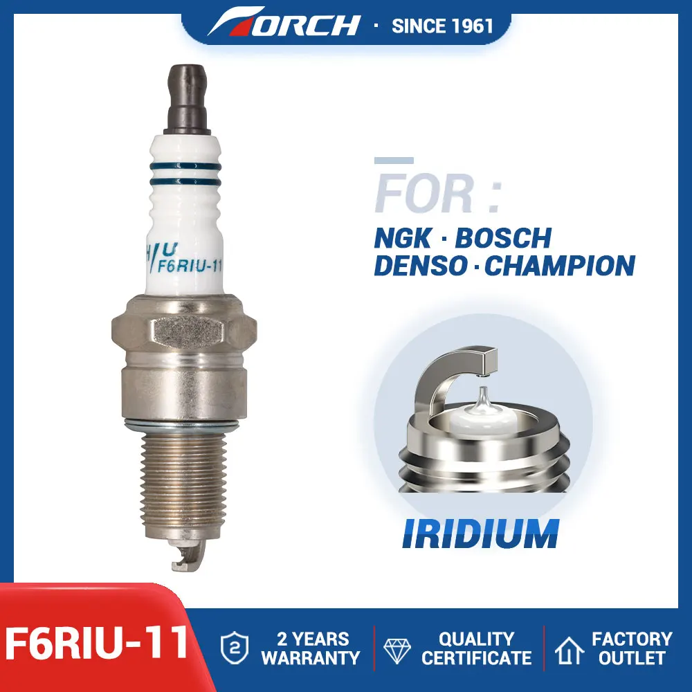 

Automobile Motorcycle High Quality Ignition Spark Plug Iridium TORCH F6RIU-11 Candles for CHEVROLET SPARK 0.8