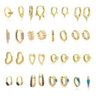 Женские серьги-кольца LOOXI золотого и серебряного цвета, маленькие простые круглые серьги-кольца в стиле стимпанк, ювелирные изделия, подарки