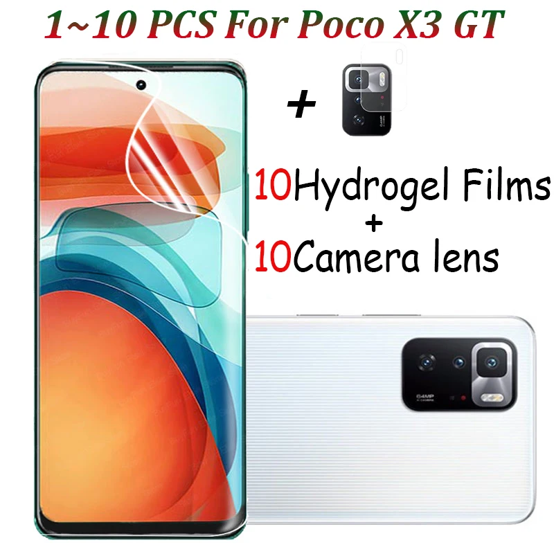 

Hydrogel Film For Xiaomi Poco X3 GT Film Not Glass Soft Protective Film Pocco X3 GT Screen Protector Xiomi Poco X3 GT Poco X3GT