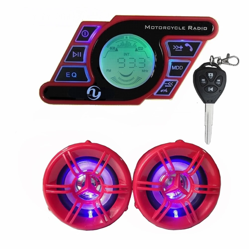 Универсальный Встроенный сигнал тревоги для мотоцикла аудио Bluetooth Вызов громкой