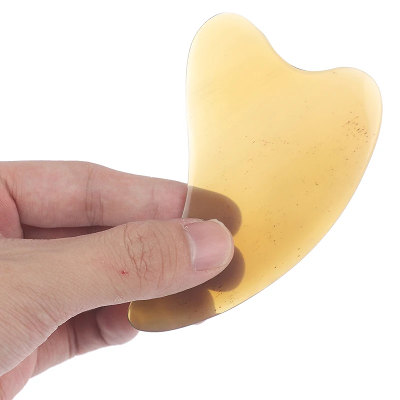 

Pure color Natural Ox Horn Gua Sha Scraper Board Facial Lift Neck Body Massage
