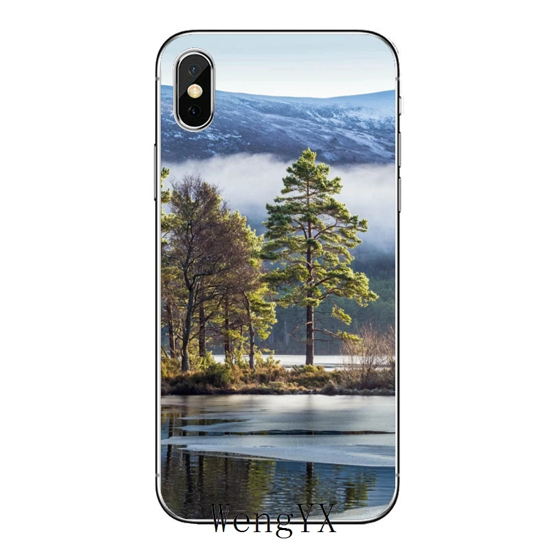 Горный зеркальный мягкий чехол для Samsung Galaxy M30 A70 A60 A50 A40 A30 A10 A9 A8 A6 J8 J4 J6 Prime Plus 2018 |