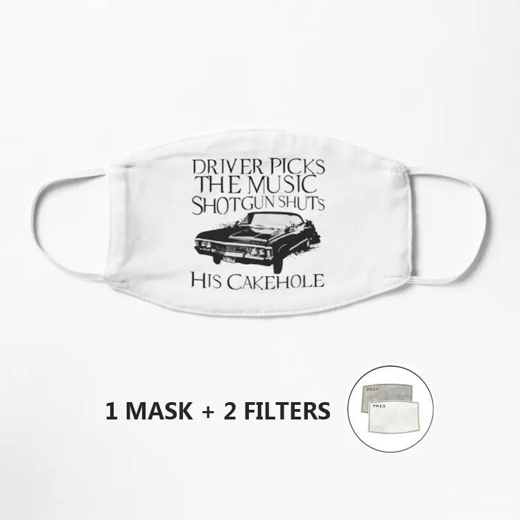 

Driver Picks The Music Mask Cartoon Streetwear Mask Print Face Mask Reusable Mascarilla