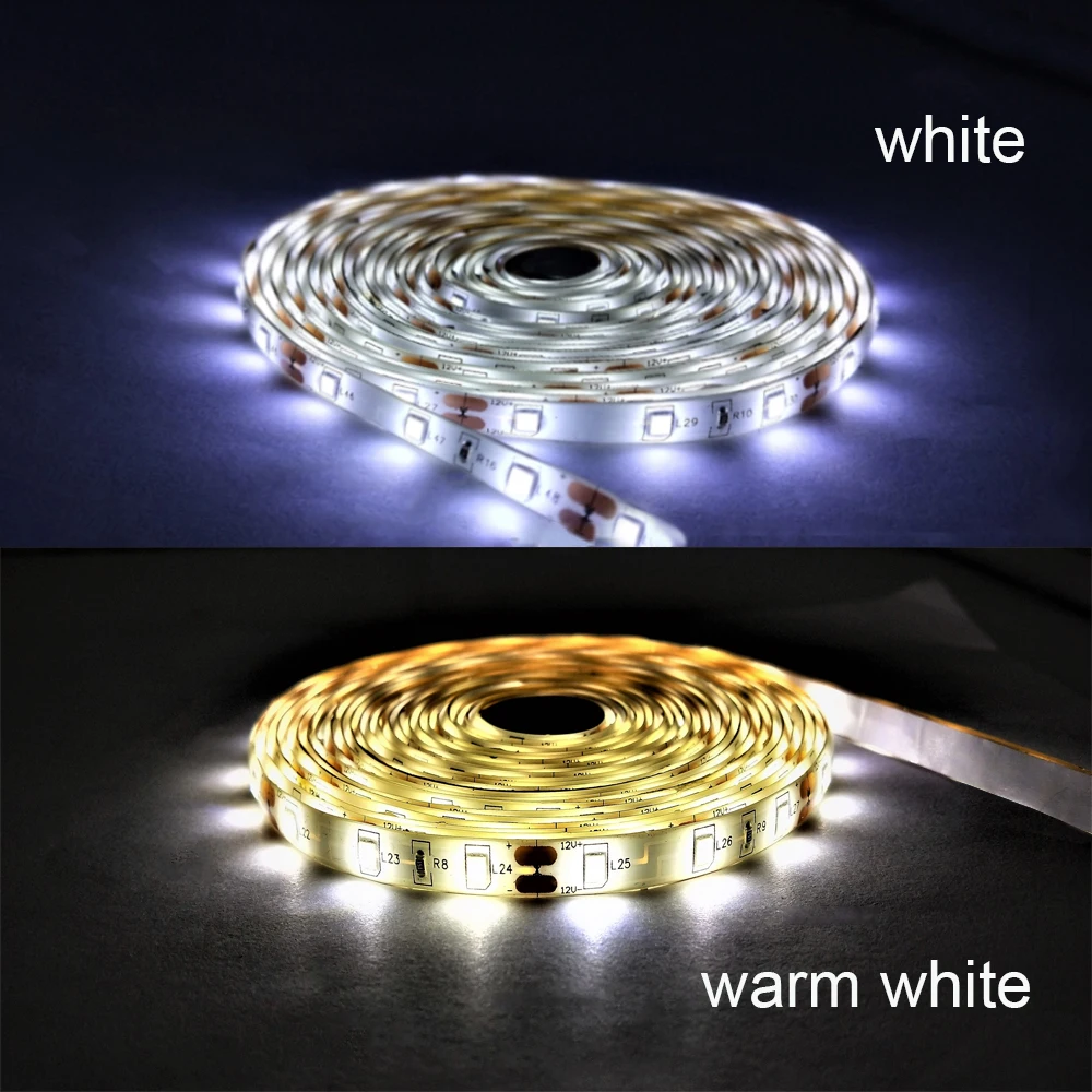 DC 12 V Светодиодный свет ленты 2835 цветная (RGB) 1 м 2 3 и формирующая листы для кровли 4 60