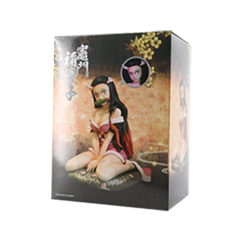 

4.3" Anime Demon Slayer Sexy Kamado Nezuko Tanjirou's Sister GK Box Action Figure Collectible Model Toy Y83 11cm