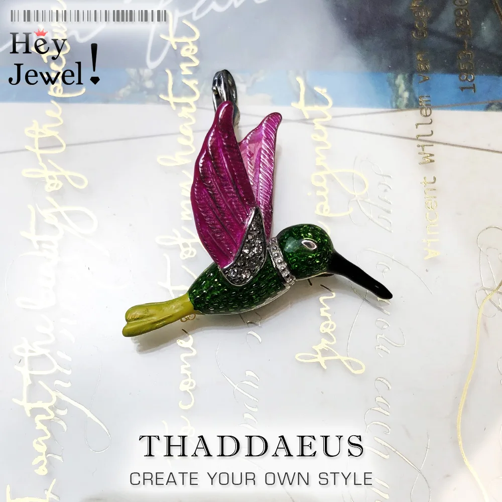 Красочный кулон Колибри 2020 новые модные ювелирные изделия в европейском стиле