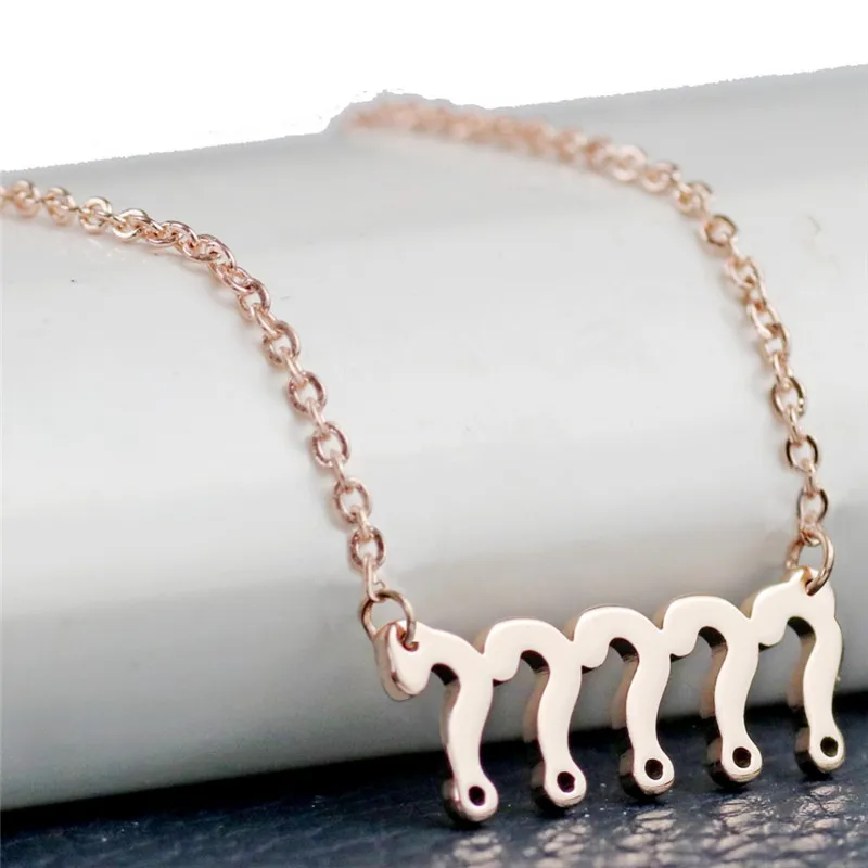 Question Mark Symbol Pendant Necklace Stainless Steel Link Chain Trendy Women Girls Everyday Clothing Match Party Gift | Украшения и