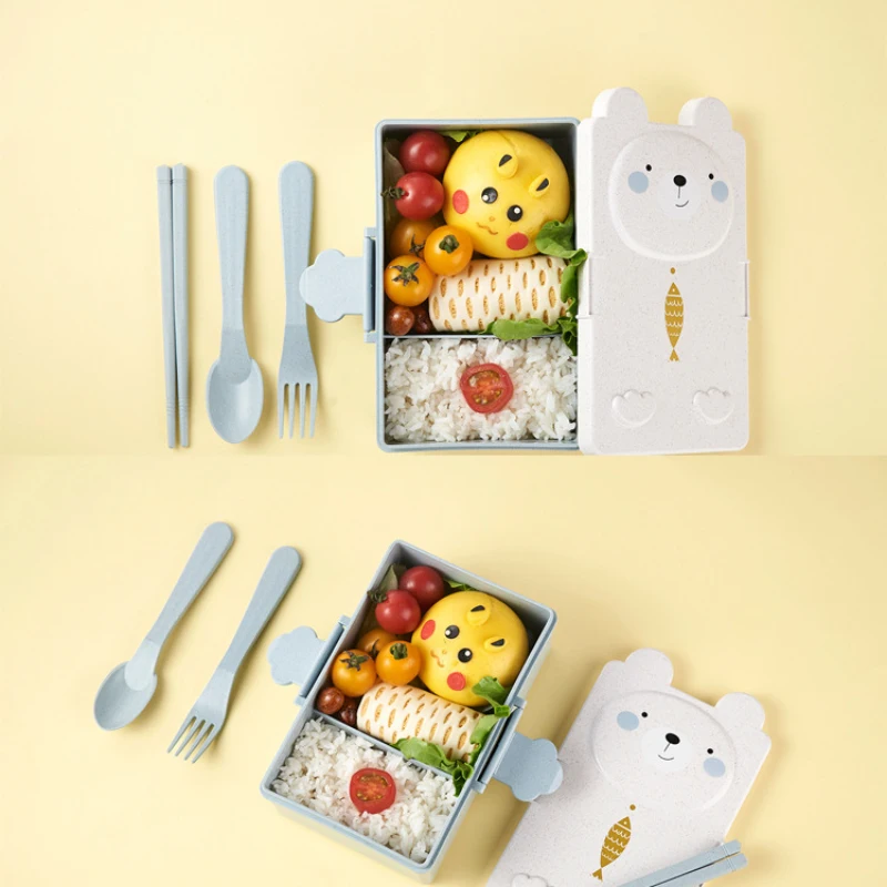 Kids Lunch Box Container Microwave School kids Boxes Bento lunch Leak-Proof Kid Fruit Snack | Дом и сад