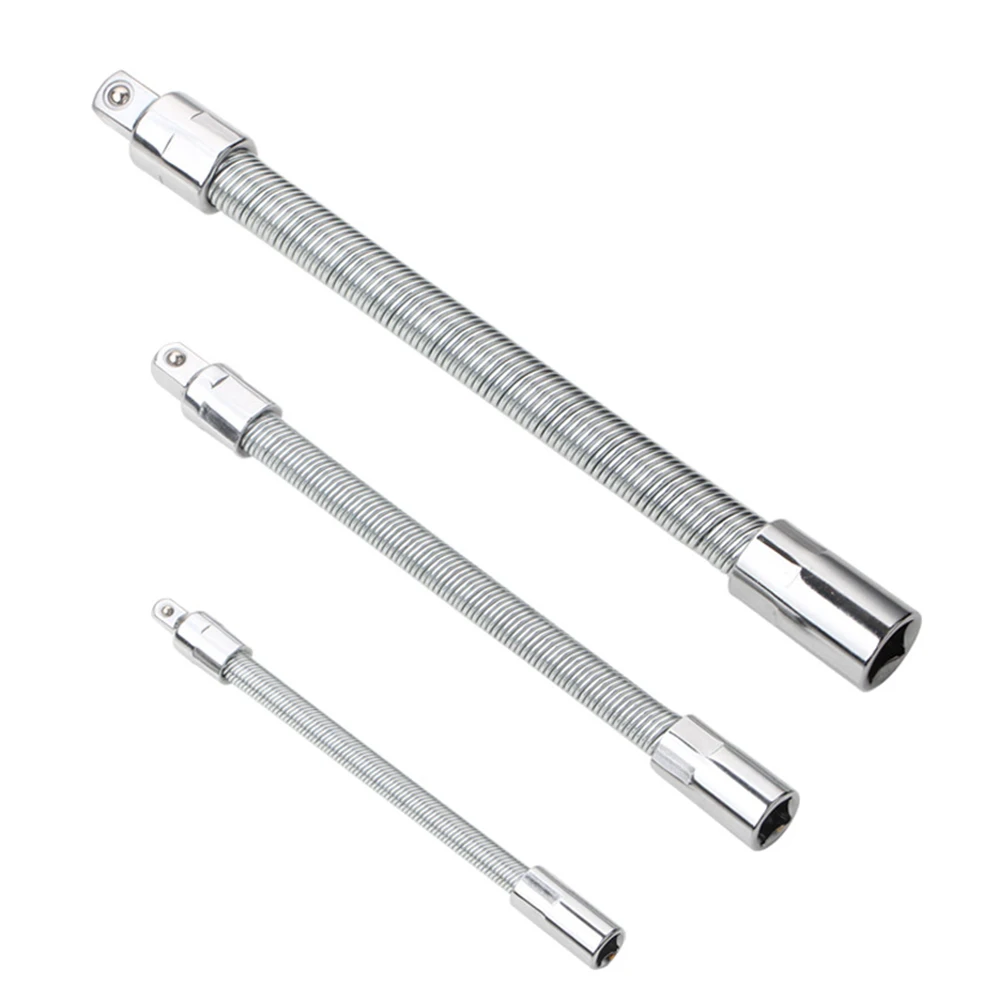 

3pcs/lot Flexible Connection Rod Set Ratchet Wrench Extension Rod Screwdriver Bits Extension Bar Hand Tools Parts