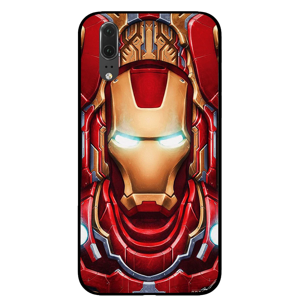 5 Капитан Америка, Железный человек для marvel черный чехол для телефона huawei P30 P20 mate 10 20 Pro Lite Nova 3 4 3i чехол - Цвет: 5