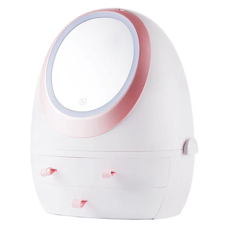 

Creative cosmetics containing artifact with mirror dust-proof drawer jewelry skin care shelf