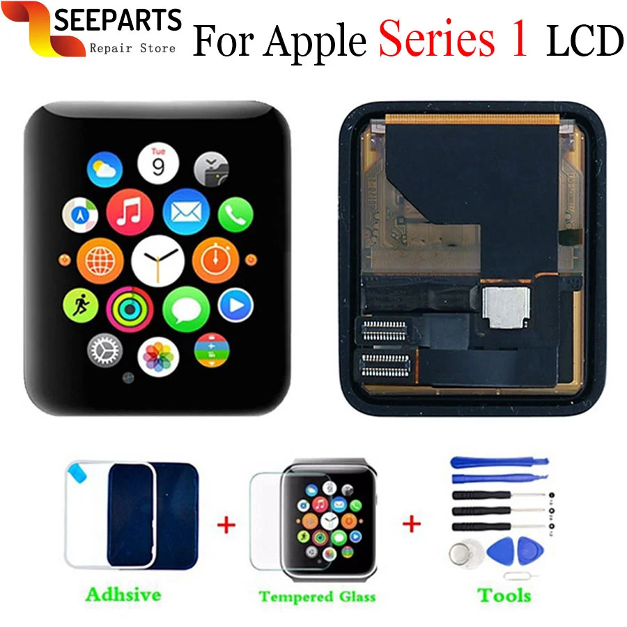 Для Apple Watch Series 1 ЖК дисплей 42 мм сенсорный экран дигитайзер Замена для серии 38 +