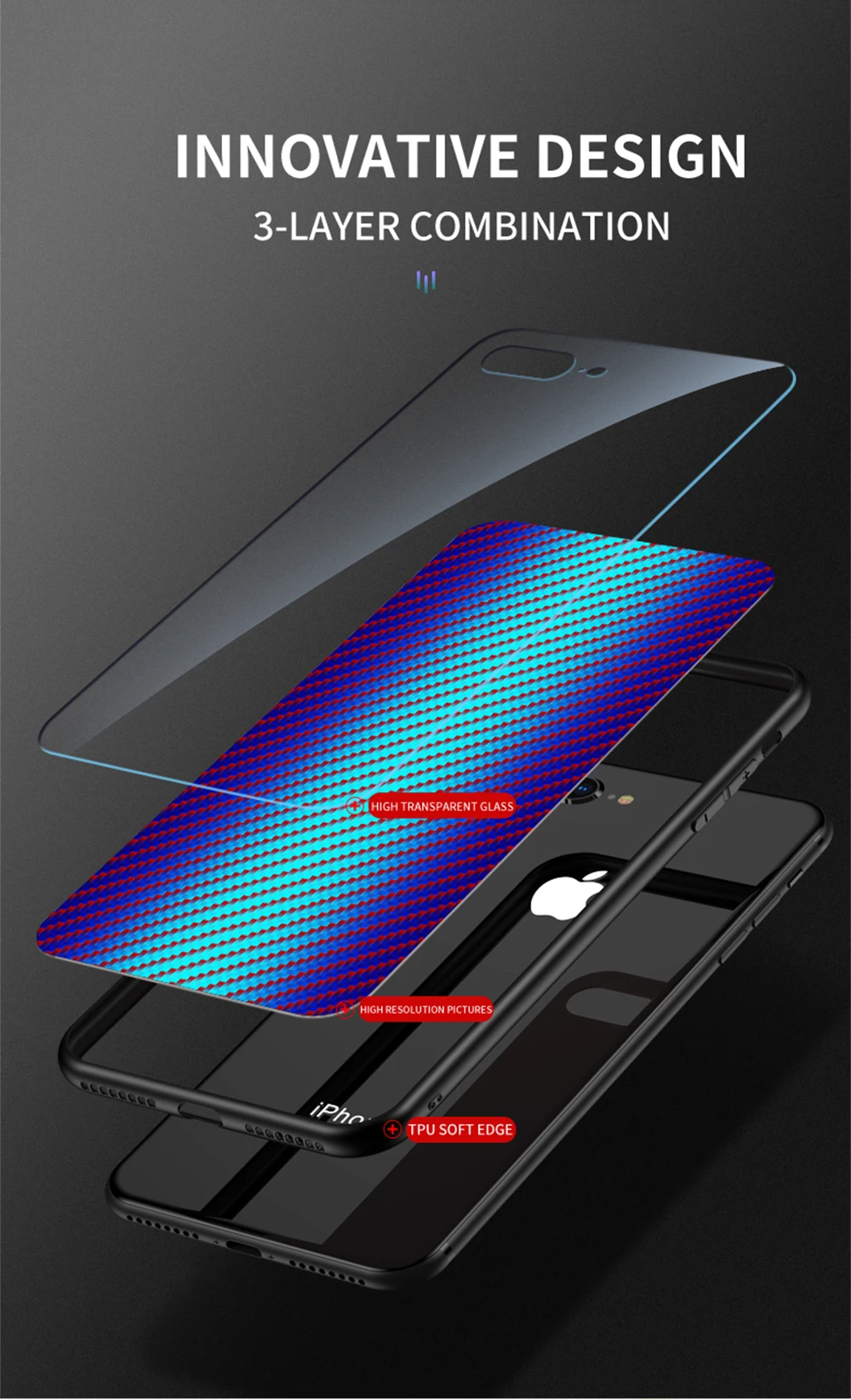 Для Xiaomi Redmi Note 8 Pro Чехол из закаленного стекла с градиентом задняя крышка Мягкий силиконовый чехол для телефона для Redmi Note 8T 8 Pro