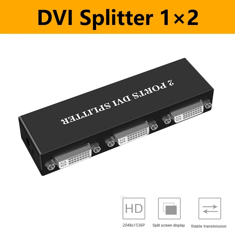DVI AV аудио видео разветвитель коробка 1x 2/ 1x4 Сплит 1 видеосигнала в несколько