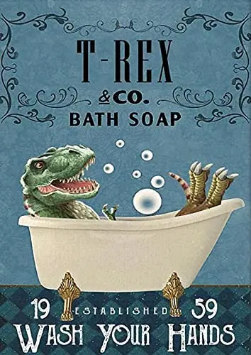 

Trex & Co Bath Soap Poster Metal Sign 8x12 inches