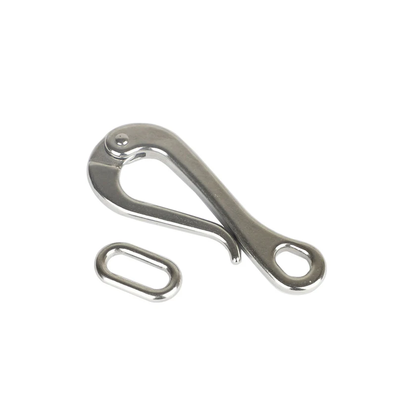 

4'' Eye Hook Shackle Quick Release Hook Bail Rigging Sailing Boat Marine 316 Stainless Steel for Sailboat Boat Hardware