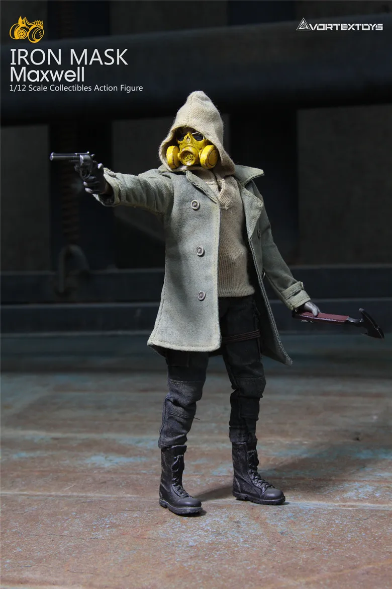 

1/12 Scale Ranger Anonymous V00010 Max Well with Double heads 6" 15cm Mini Full Set Figure doll