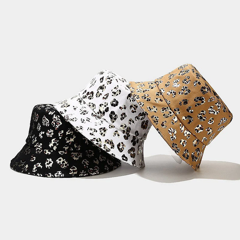 Панама с леопардовым принтом для мужчин и женщин базовая шляпа от солнца в стиле