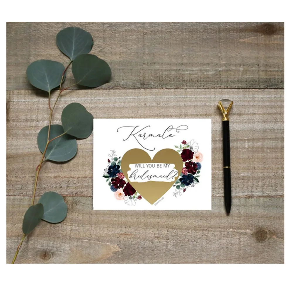 Будет ли вы моя подружка невесты поцарапать карты сестра предложение