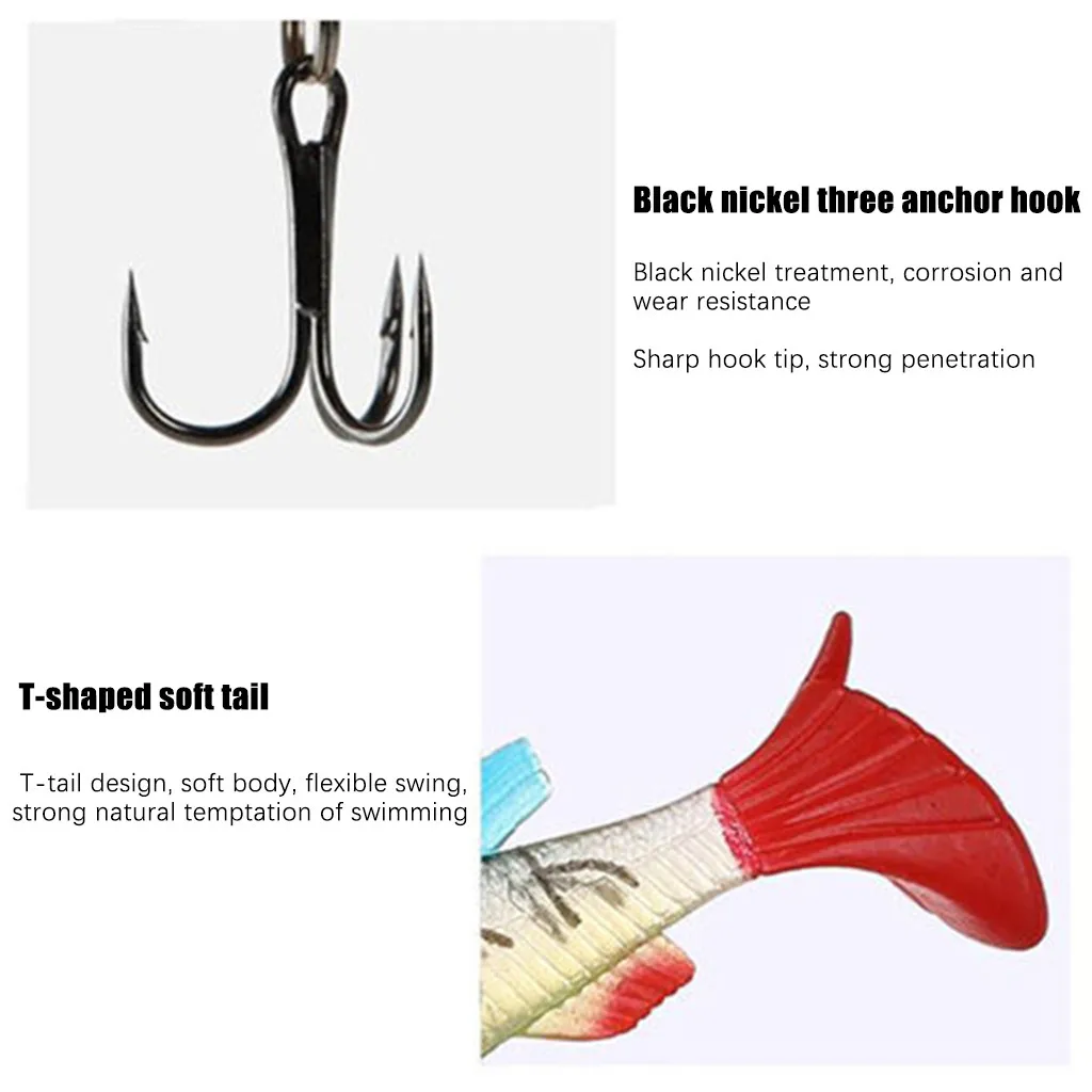 5 шт. мягкие рыболовные приманки с креветками набор приманка для рыбной ловли