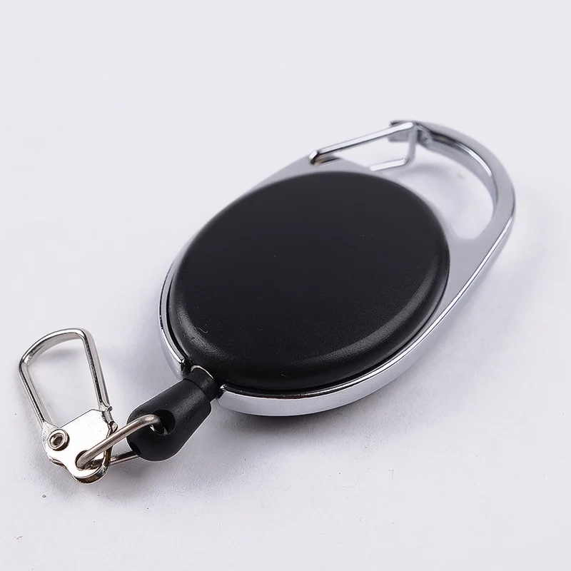 Открытый инструмент выдвижной брелок черный анти-потери для ключей удерживающее