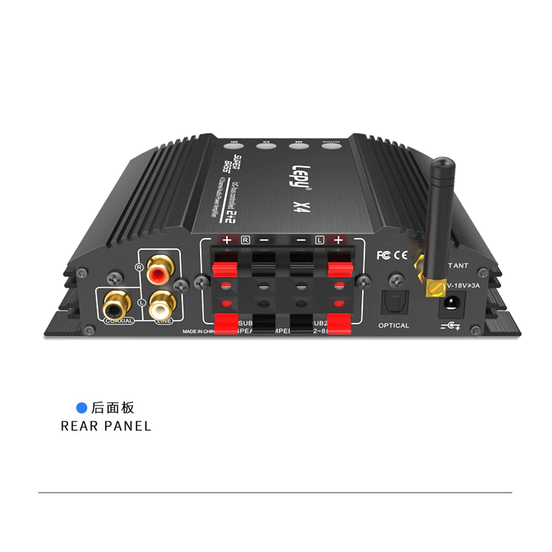 LP-X4 четырехканальный усилитель 5 0 Bluetooth коаксиальный волоконный входной сабвуфер