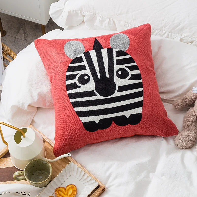 45*45 см вышитые вельветовые наволочки с рисунком милой панды и овечки betty boop