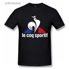 Модная Повседневная футболка для мужчин Le Coq Sportif, летняя свободная футболка для бега с коротким рукавом, Повседневная простая стильная Винтажная Футболка 2021