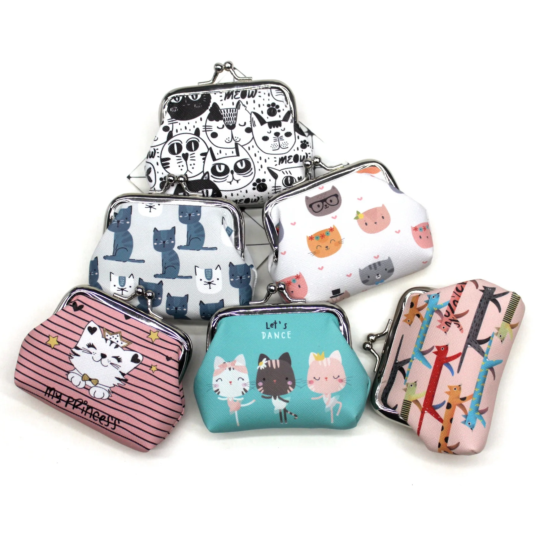 

Cartoon Cat Coin Purses Women mini Wallets Kids clutch money Bags Female Pouch Hasp change purse Cute girls zero wallet Carteira