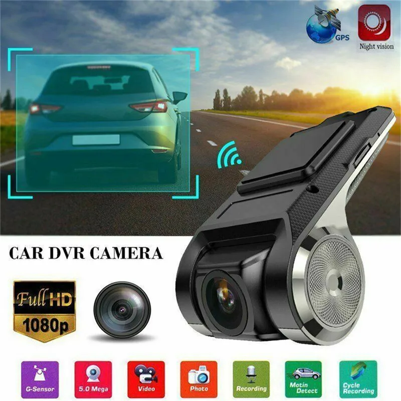Автомобильный видеорегистратор FHD Mini 170 ° 720P 2 Мп камера ADAS g сенсор
