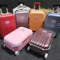 134 1517 mini roller travel suitcase candy box pers tive wedding candy box luggage trolleyy toy small