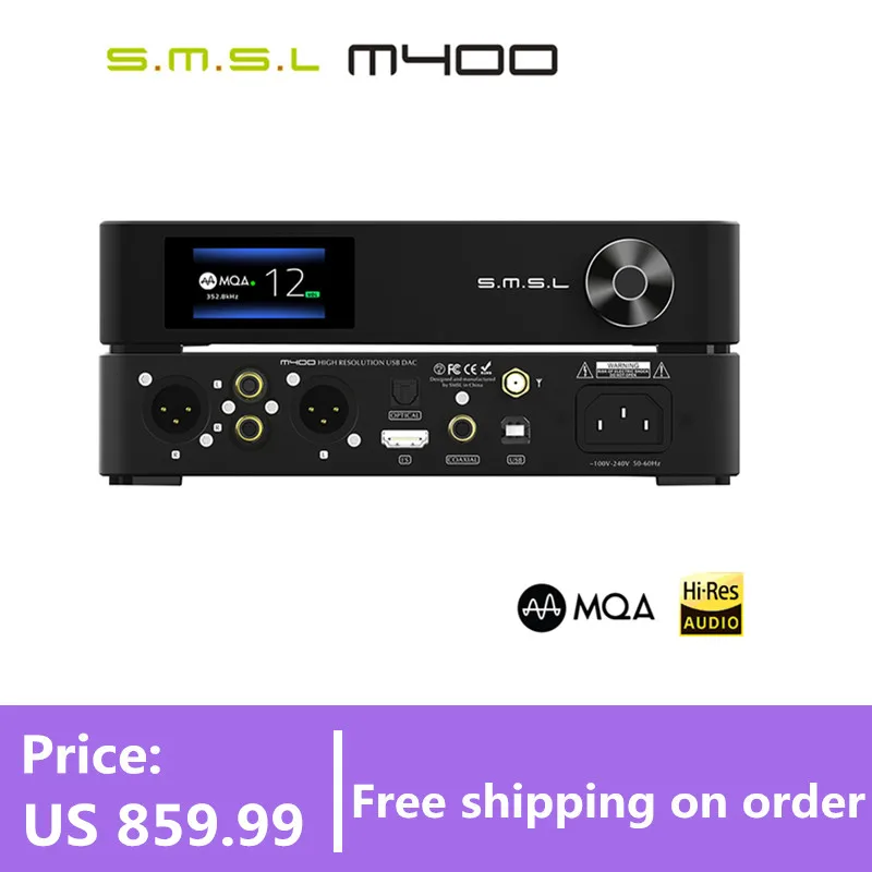 SMSL M400 MQA DAC AK4499 полный сбалансированный aptX HD Bluetooth5.0 DSD декодер|Цифро-аналоговые