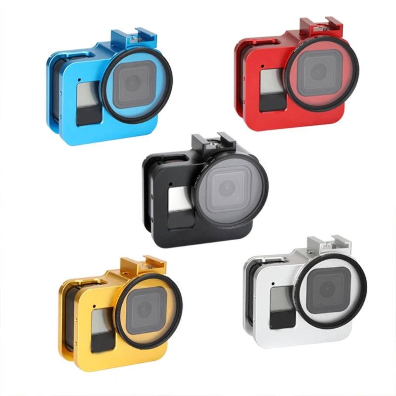

Anti-vibration Compatible with Gopro8 Action Camera Housing Case Frame Protective Cover Shell Mufti-functional