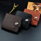 Мужские короткие кошельки Mara's Dream, карман для монет, Женская копия, Мужской Ретро кошелек с рисунком личи, деловой бумажник